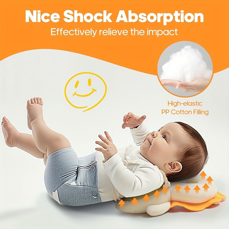 Child Head Protection Pillow Backpack, Suitable for 4-24 Months, Adjustable Toddler Head Protection Device, Head Safety Cushion, Child Head and Back Protection Strap, Suitable for Crawling and Walking Stages, Christmas Gift
