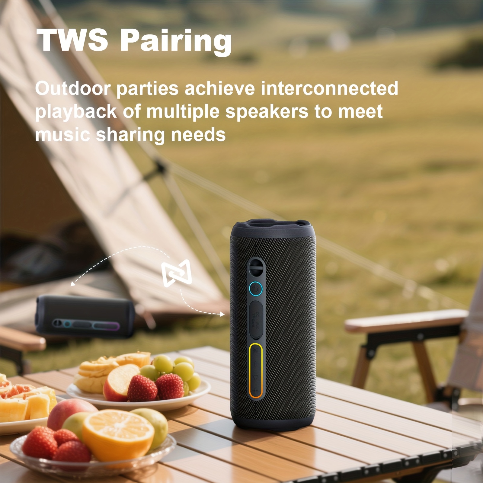 YOLOEMOT Brand 24W Outdoor Wireless Bluetooth Speaker, Speaker TWS... product image 5
