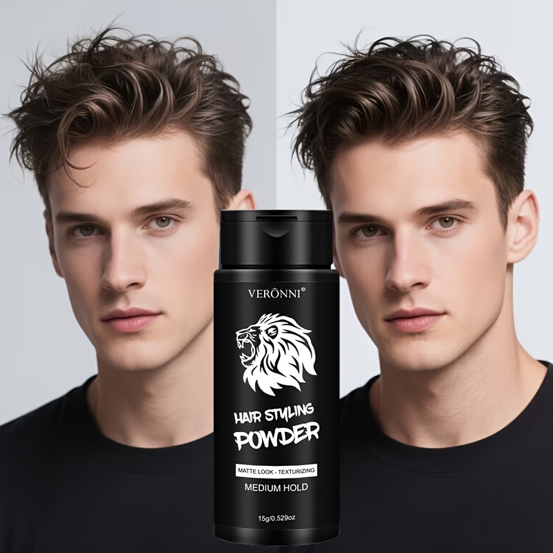 Image of Men's Volumizing Powder, Oil Control Volume Powder, Long-lasting Hair Styling Powder, Matte Volume Root Lifting Powder For Styling And Texture, Father's Day Gift