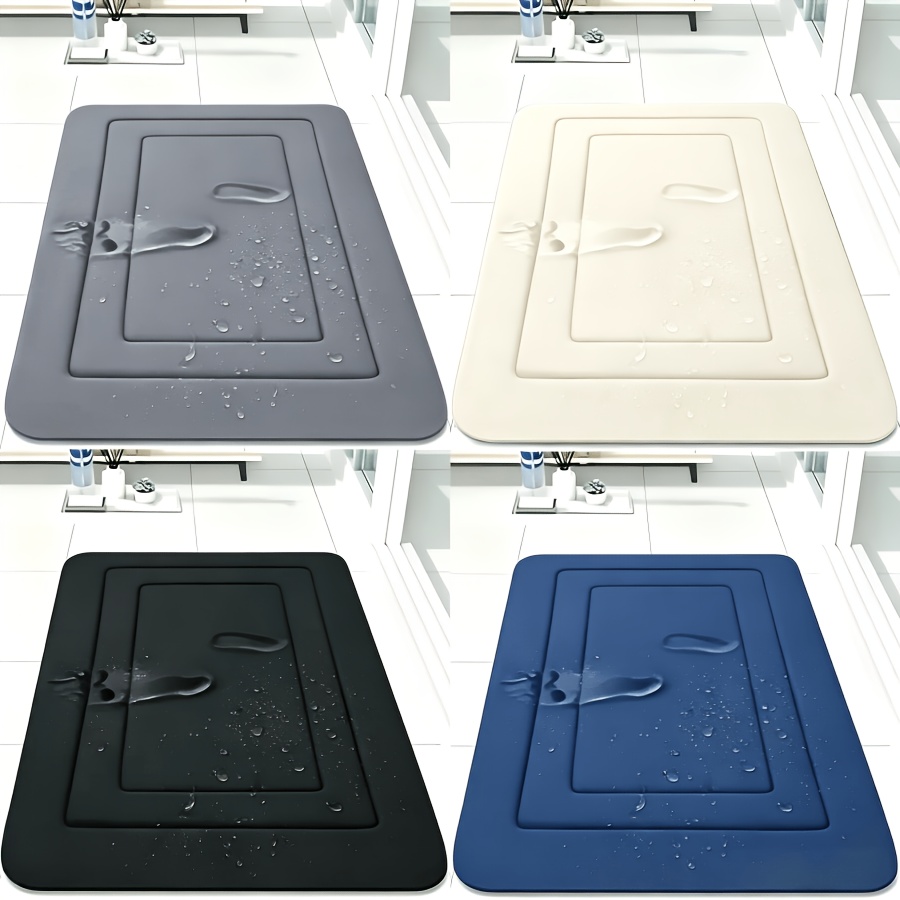 luxury memory foam bathroom mat super absorbent quick drying non slip soft and comfortable fade 100 with pvc backing hand wash only multiple colors for home decor modern  