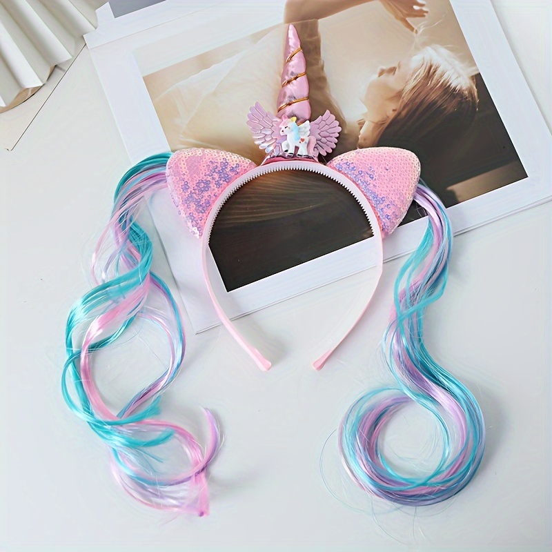 TEMU A Cute Cartoon Unicorn Headband For Girls