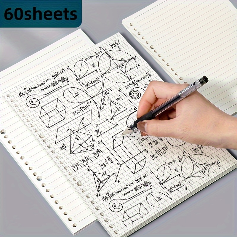 

A4 Grid Style 60 Sheets Loose Leaf Paper For Daily Office Work And Personal Planning