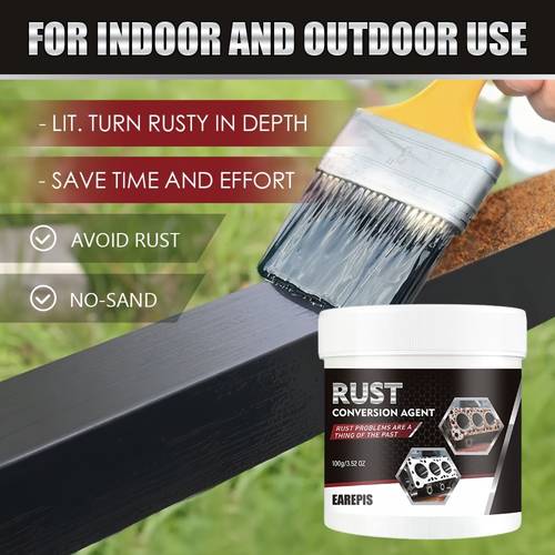 metal rust conversion paint covers rust to prevent metal renewal and brightening conversion coating for surface cleaning repair and protection