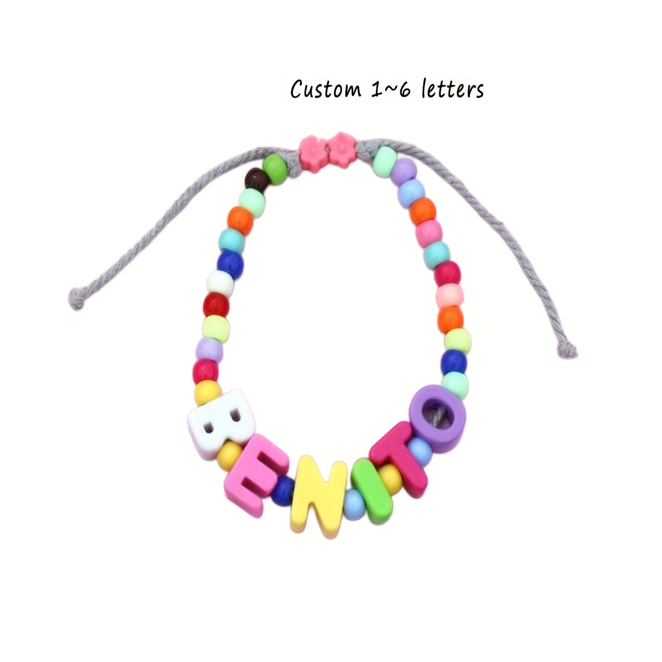 TEMU [custom] 1 Customized Colorful Pet Necklace, Summer Customizable Name Theme Cat/dog Necklace/bag Chain, Adjustable Size To Prevent Pet Loss,