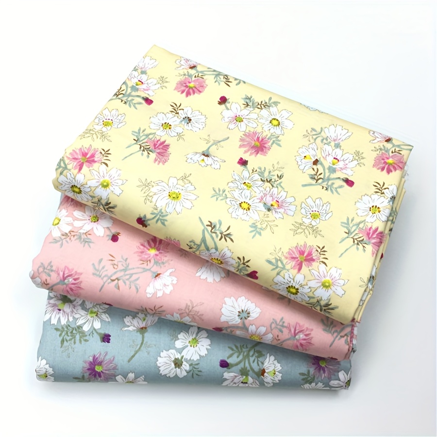 3pcs 19.6inch X 19.6inch (50cm X 50cm)cotton Fabric Diy Making Supplies Quilting Fabric Fat Quarter Bundles Diy For Quilting Cotton Cushions