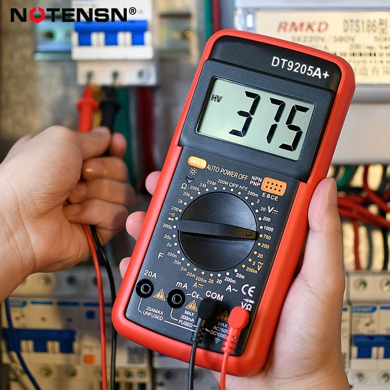 

High-precision Dt9205a+ Digital Multimeter With Data Hold For Readings