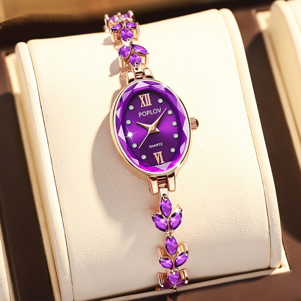 womens elegant purple rose   stainless with roman   hands quartz movement shockproof bracelet   purple bezel   wristwatch for casual formal events   purple like bezel elegant watches for women beautiful watches for women ladies watches for women   watches for women fashion watches for women delicate watches for women female watches novelty watches for women   for women Product details 1