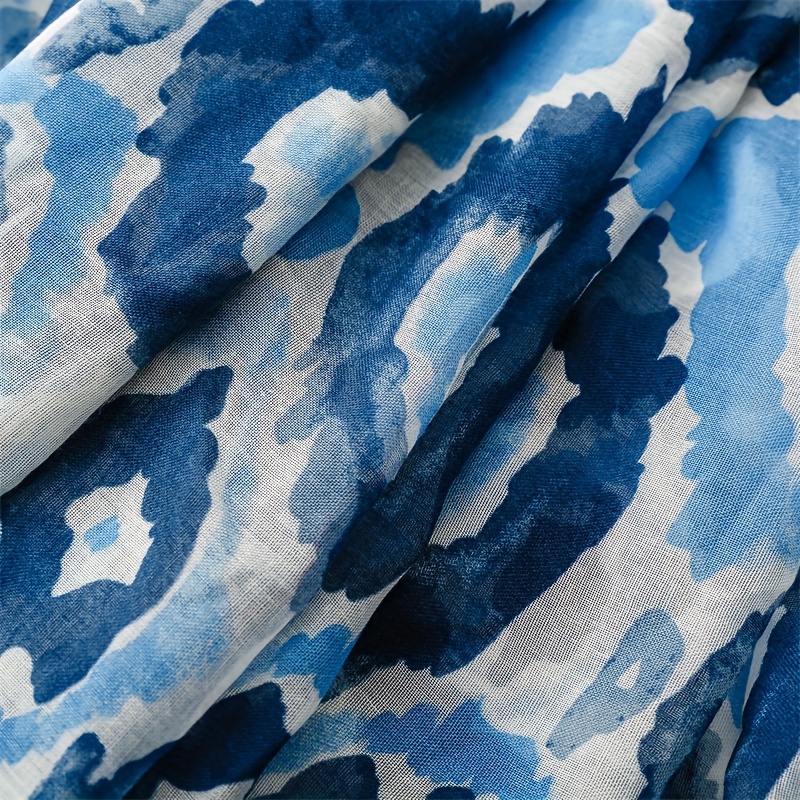 Women's Trendy Blue Creative Shawl Accessory