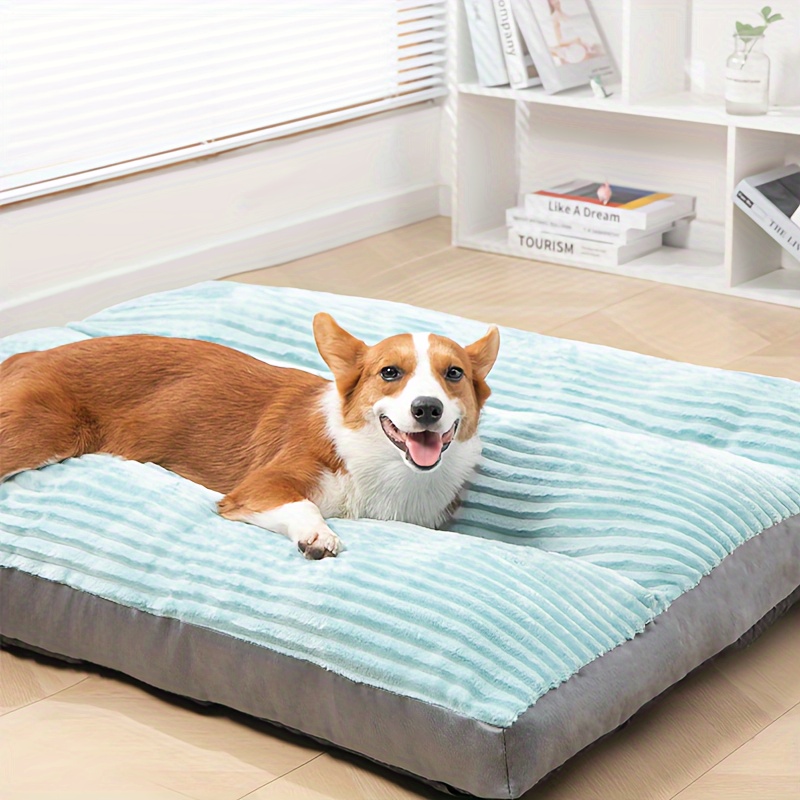 

Lit pour Chien Lavable avec Base Antidérapante et Housse Amovible - Tapis Confortable pour Animaux de Petite, Moyenne et Grande Taille