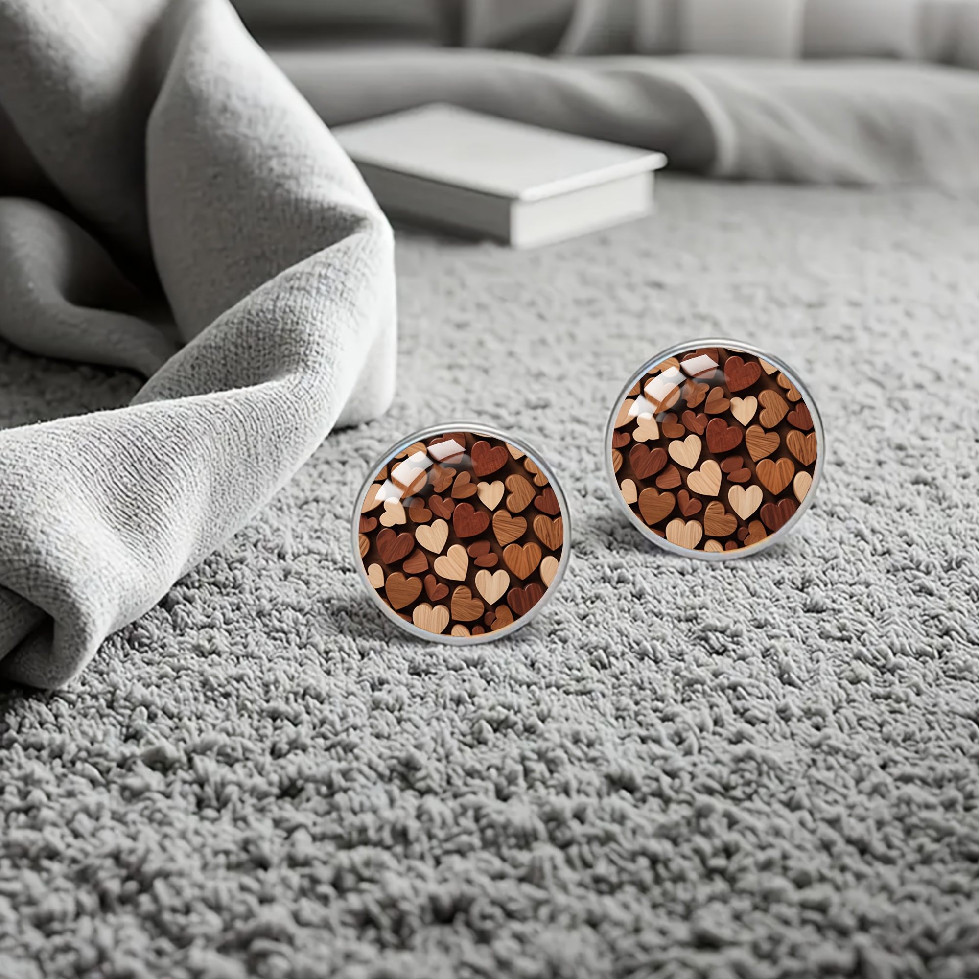 Heart-Patterned 316 Stainless Steel Earrings, Everyday Style
