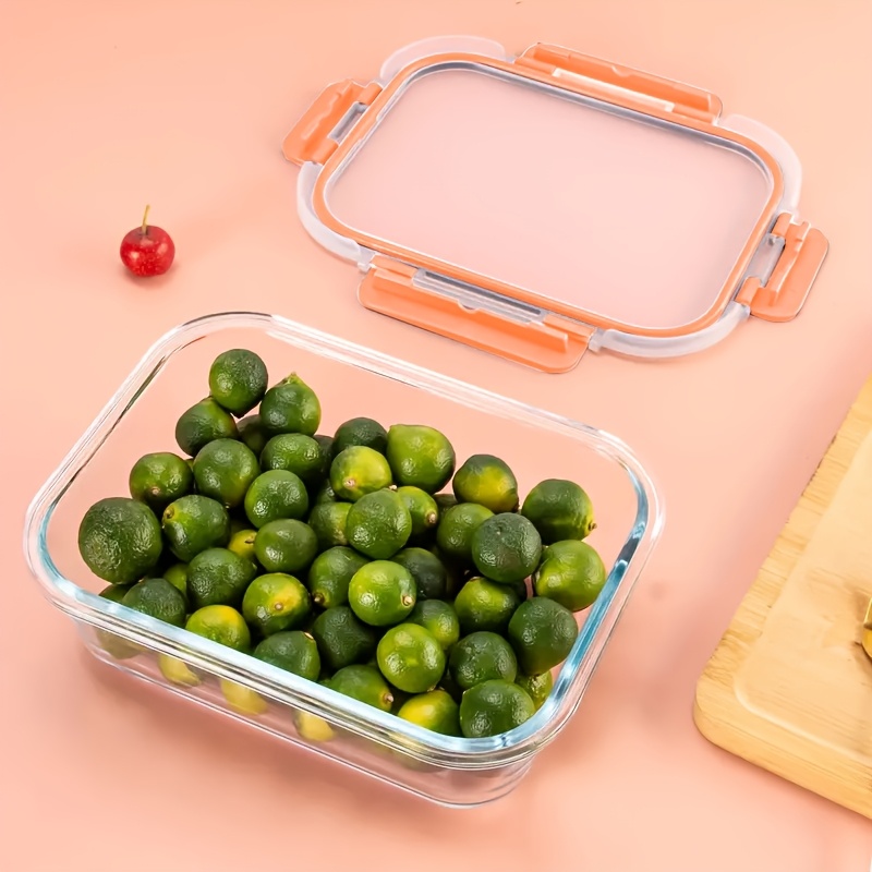 glass food storage containers with lids leakproof lunch box set for meal prep office lunches pantry organization reusable household kitchen   10pcs Product details 5