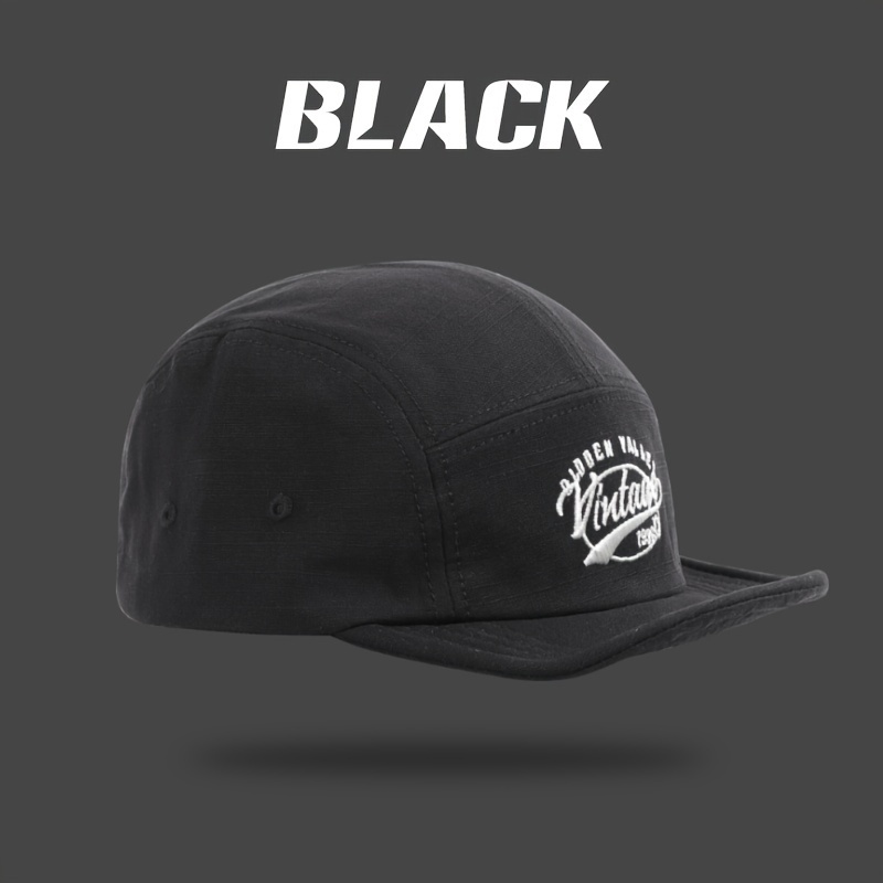Image of Japanese Retro Soft Brim Dad Hat Men's American Short Brim Baseball Cap Hong Style Hat Trendy