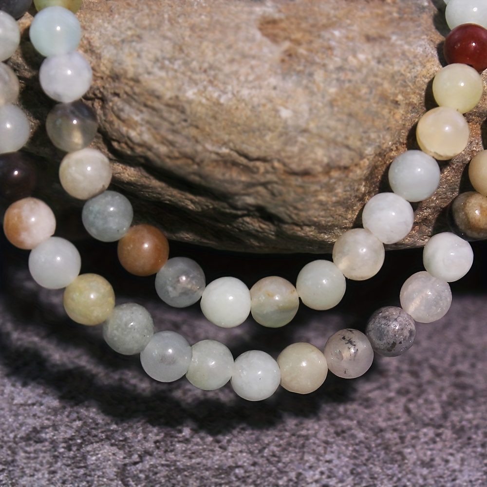 Natural Sky River Stone Bead Chain Necklace for Men & Women