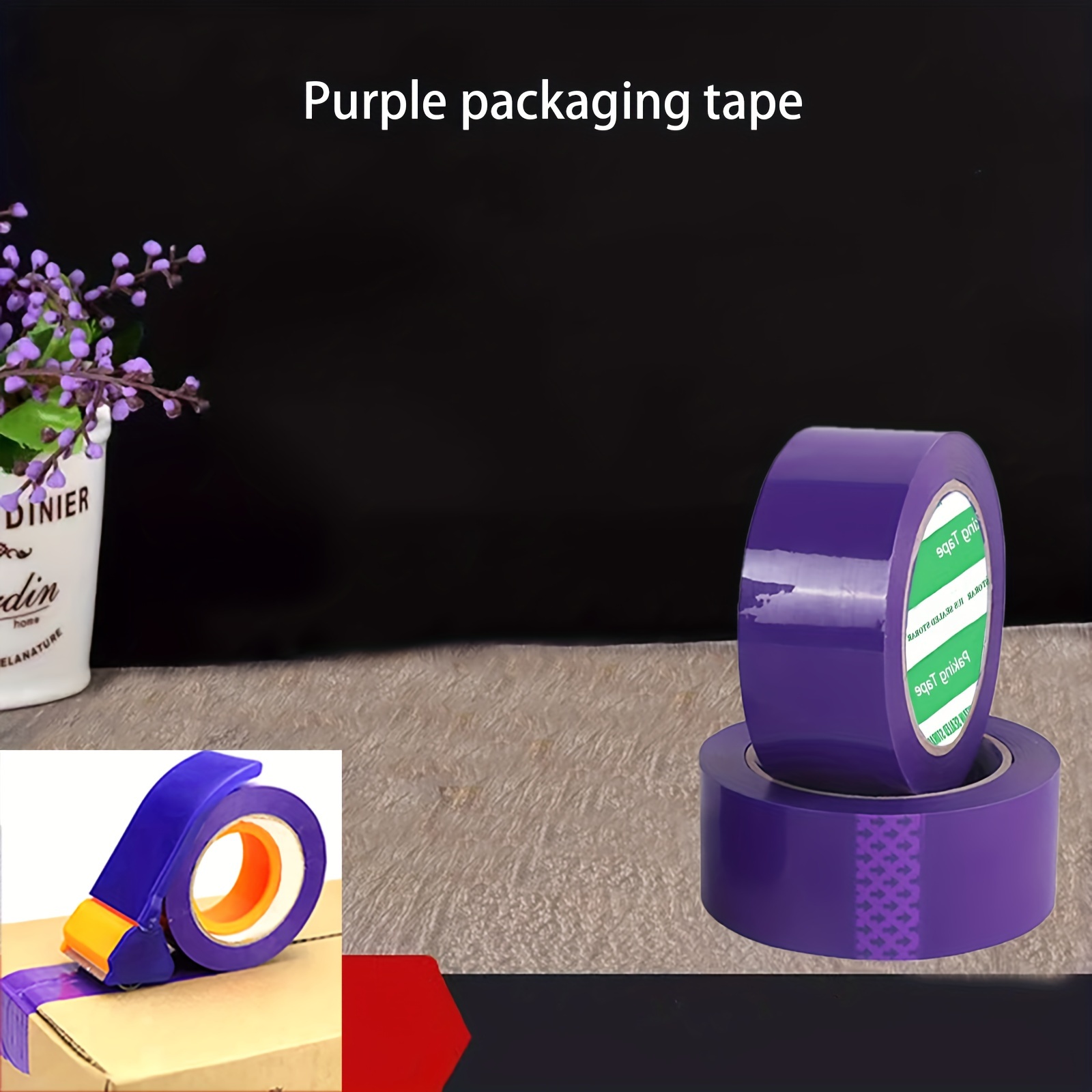 

1 Roll Of Purple Packaging Tape 1.85 Inches Wide 40 Yards 80 Yards, 2.0 Mil Thickness Suitable For Furniture Warehouse Office Packaging Gift Box Packaging Use