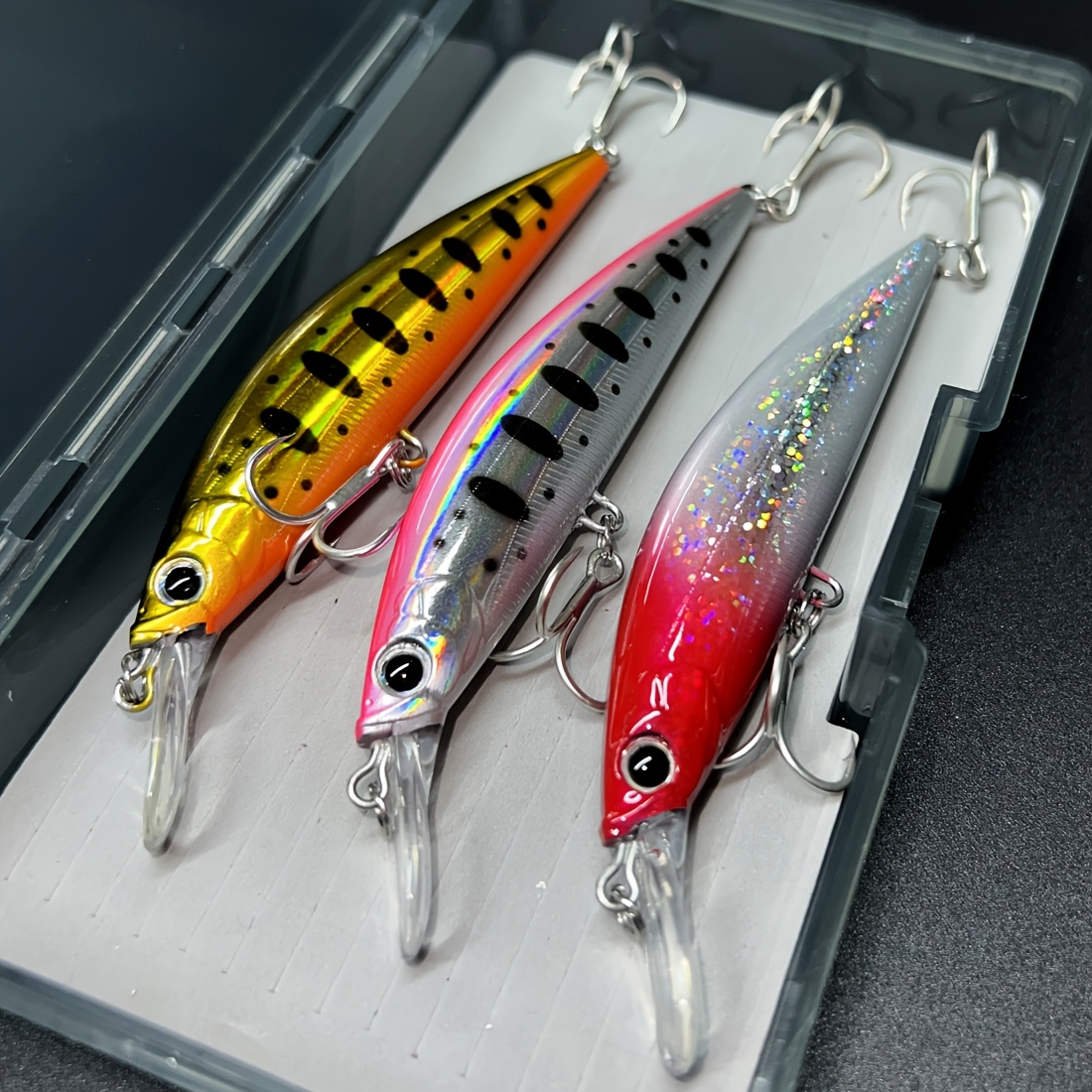 

3-pack High-performance Sinking Minnow Fishing Lures, 11cm 26g Hard Jerkbaits, Longcast Saltwater , Plastic Artificial With Good Action