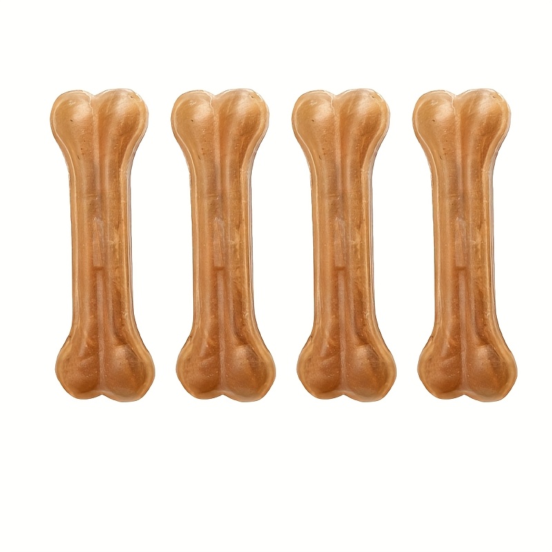 Pet Chew Sticks, 4pcs - Dog Bone Toys For Medium To Small Dogs, Safe, Non-toxic, And Durable, Dog- Bone Toys, Pet Chewing Toys, Dog Teething Sticks