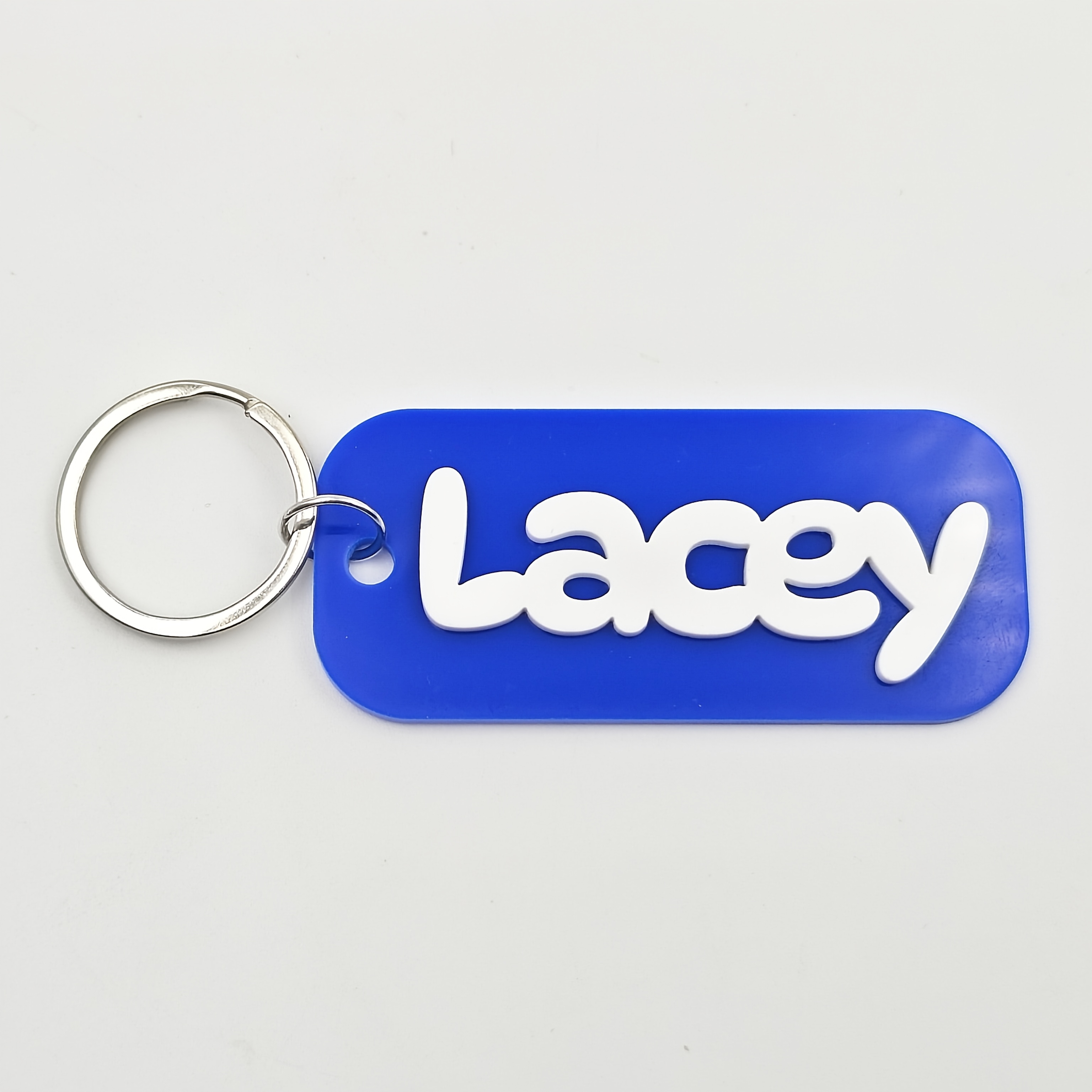 Personalized 3D Name Key Rings, Custom Acrylic Bag Tags