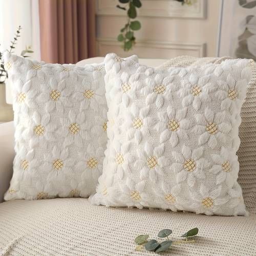 2pcs sets of sun flower outdoor farmhouse sofa decoration suitable for indoor seat sofa living room bedroom decoration is for relatives