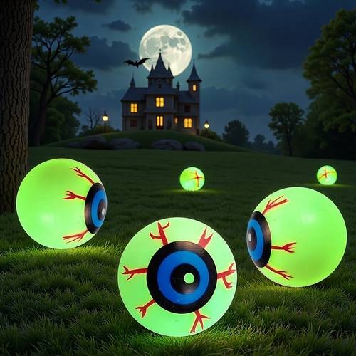 halloween inflatables solar large set of eyes decoration blow ups green rgb warm white light white for yard 13 7inch inflatable halloween decor outdoor with leds party supplies blow up decoration for indoor outdoor