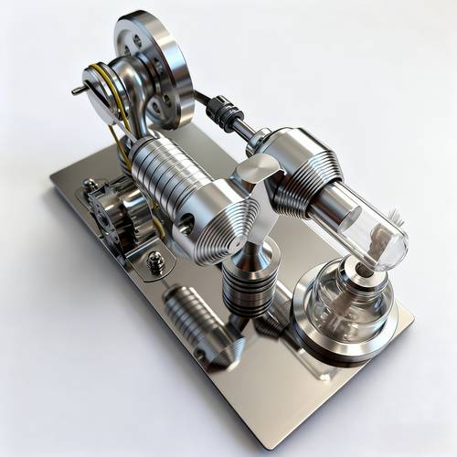 small scale stirling engine model steam heat engine suitable for educational demonstrations power generation lab experiments compact portable internal combustion motor