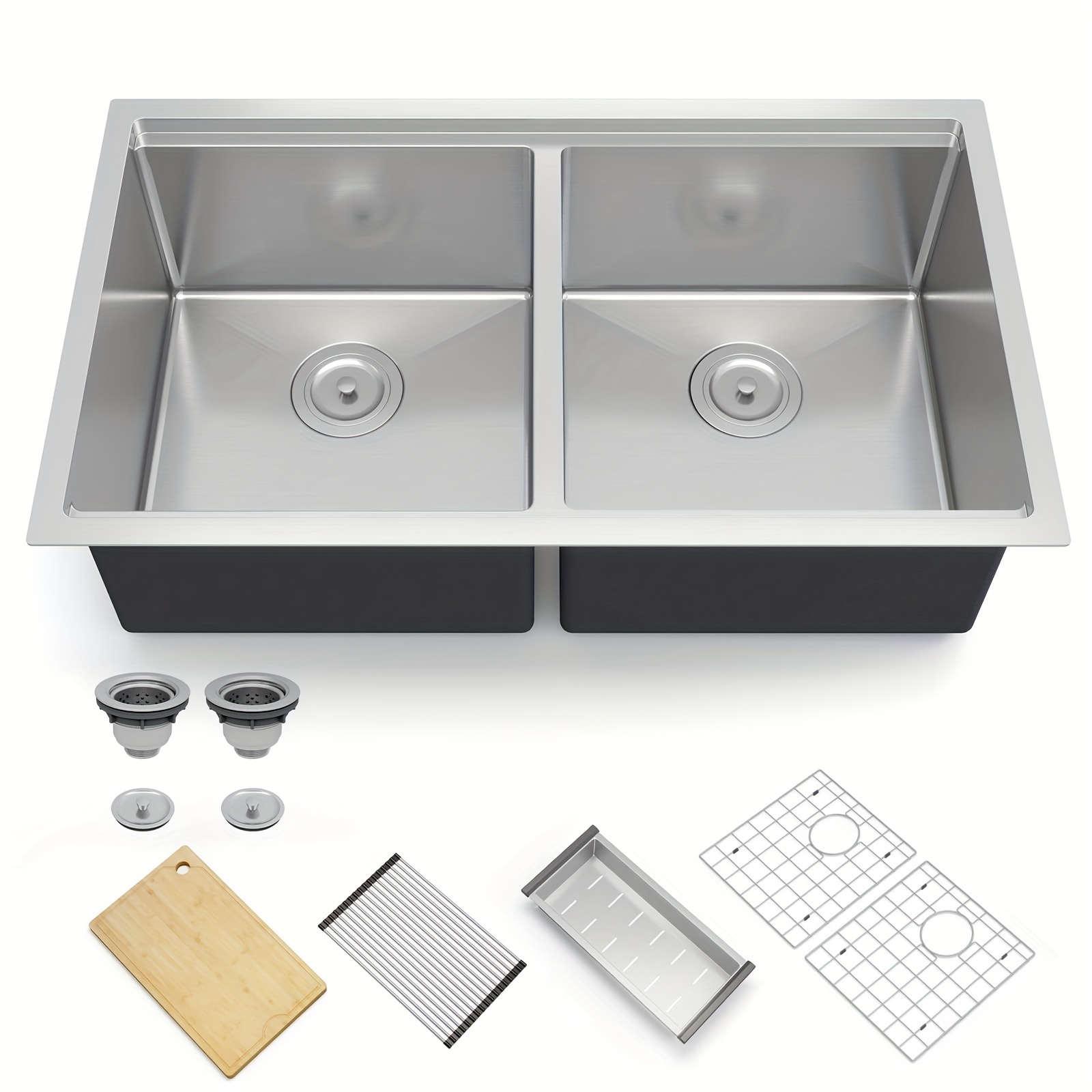 Kitchen Sink Brushed Nickel Undermount Kitchen Bar Sink Temu