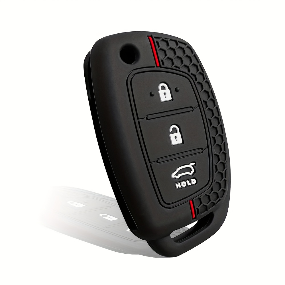 TEMU Custodia per chiave auto con motivo a d'ape, adatta per alcuni modelli HYUNDAI, cover compatibile per chiave, per custodia chiave pieghevole a 3