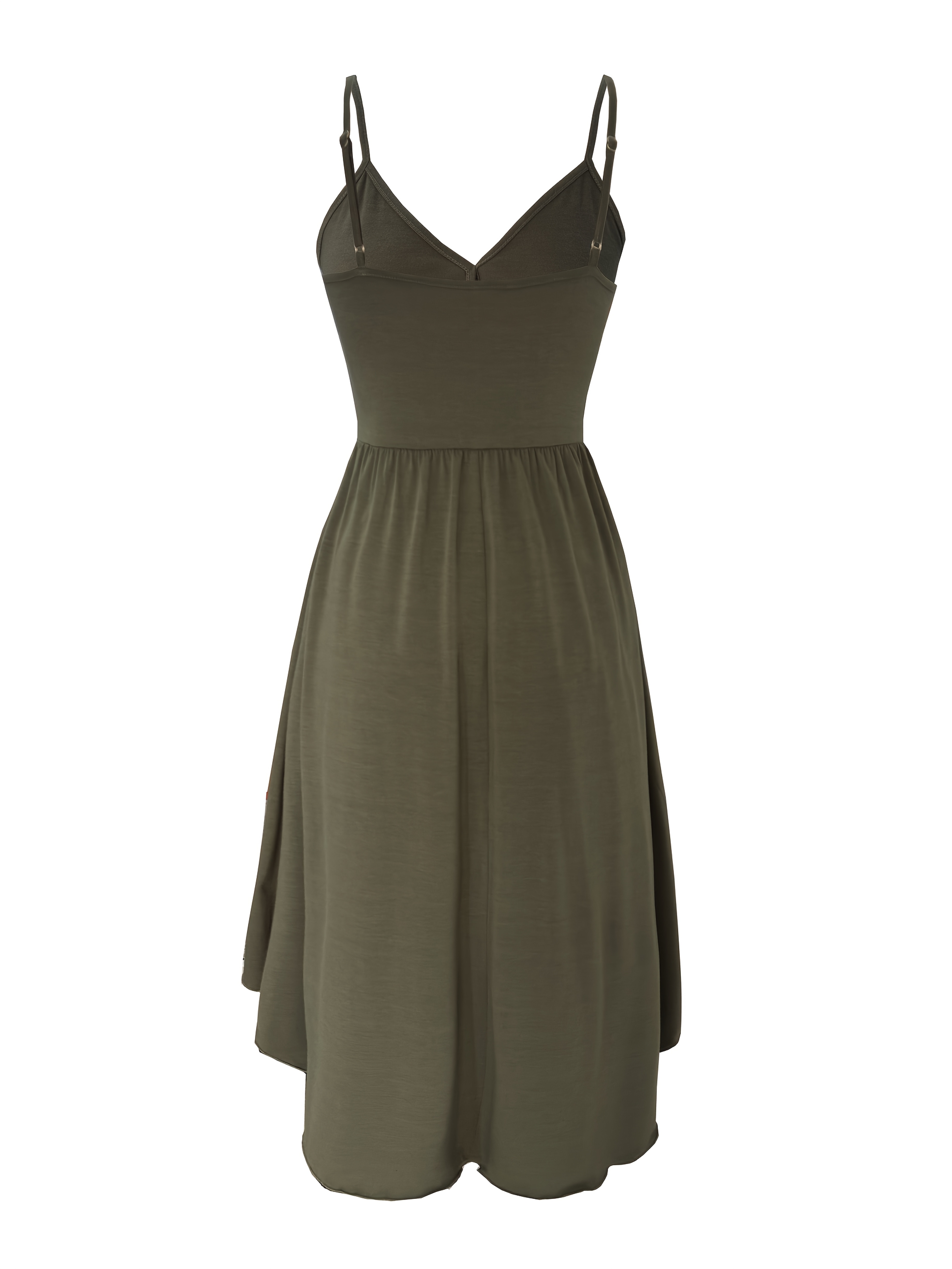spring colored irregular hem casual cami dress - Temu Portugal