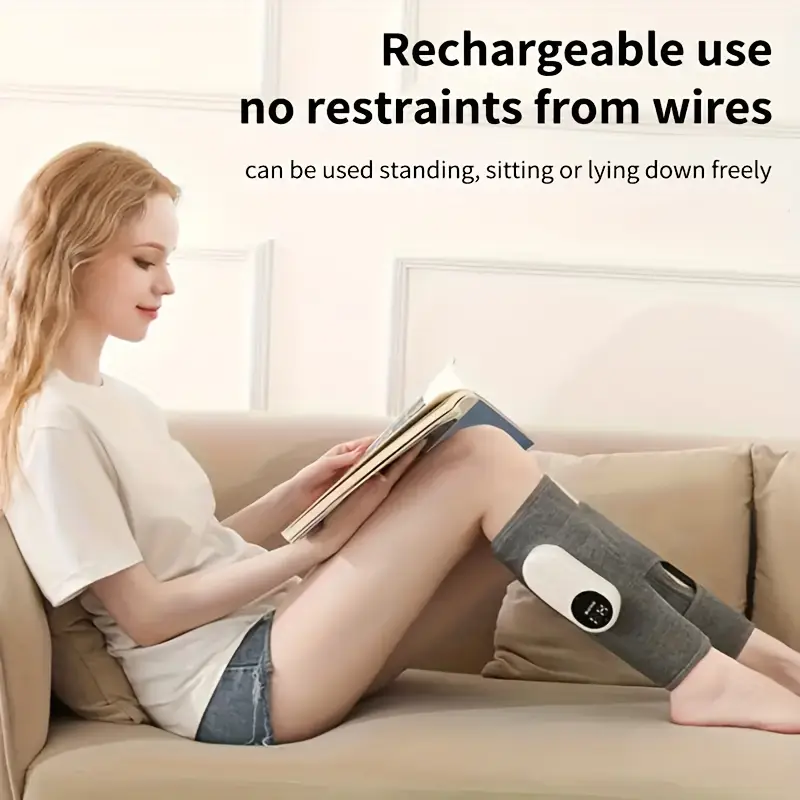 cordless leg massager with three featuring air compression and heat an ideal present for christmas mothers day or fathers day this electric device offers heated calf and massage with three settings designed for one leg Product details 2