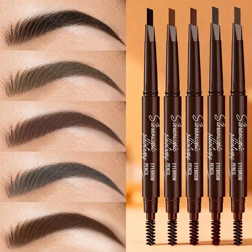eyebrow pencil integrated pencil and brush waterproof sweat proof and smudge proof long lasting without fading