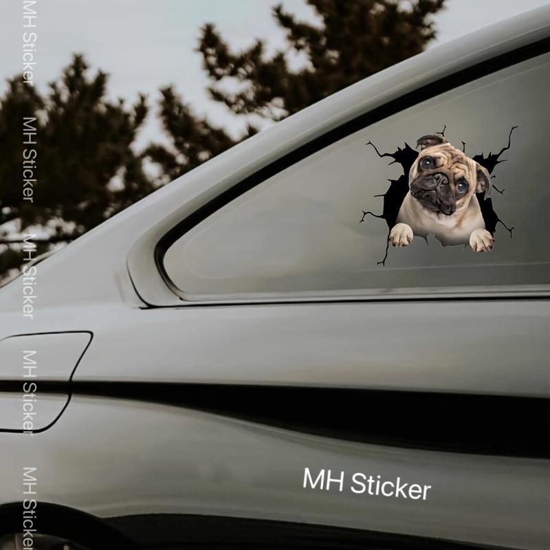 

1pc Decal, Sticker For Car, , , Truck, , , , Left Side , Irregular Shape, Reusable, Self-adhesive, Animal Theme,