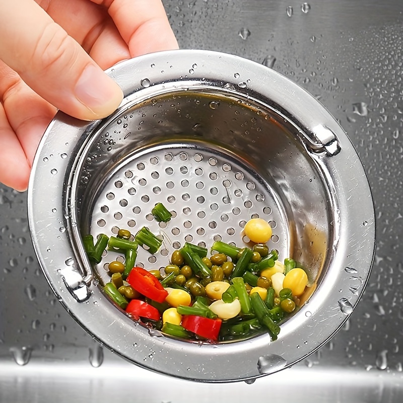 E-shop Edelstahl Küchenspüle Gemüsewaschbecken Filternetz Spülbecken Trichter Geschirrspülbecken Edelstahl Bodenablauf