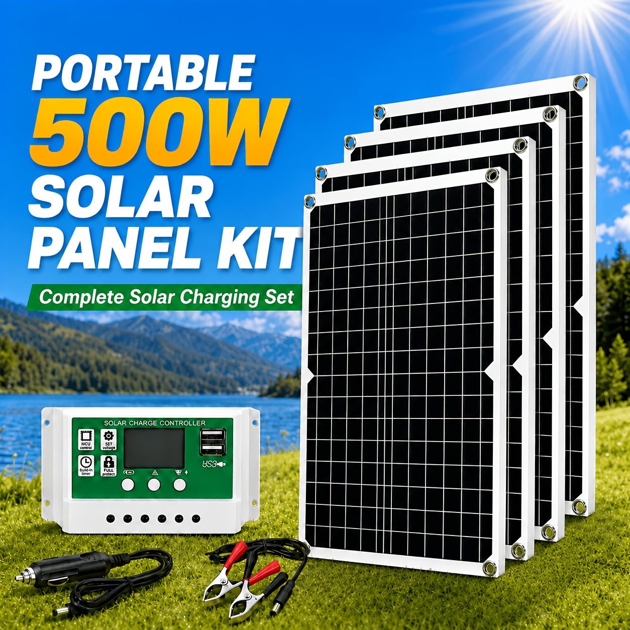 solar power kits sold on Temu United States