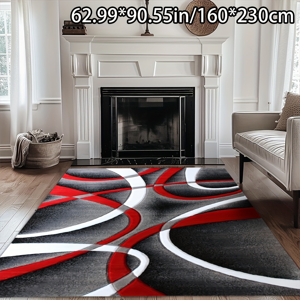 TEMU Soft Velvet   Dot Plush 1pc Soft Velvet Curved Style Pattern Carpet Home Decor Comfortable And Beautiful Versatile Decoration Style Living Room