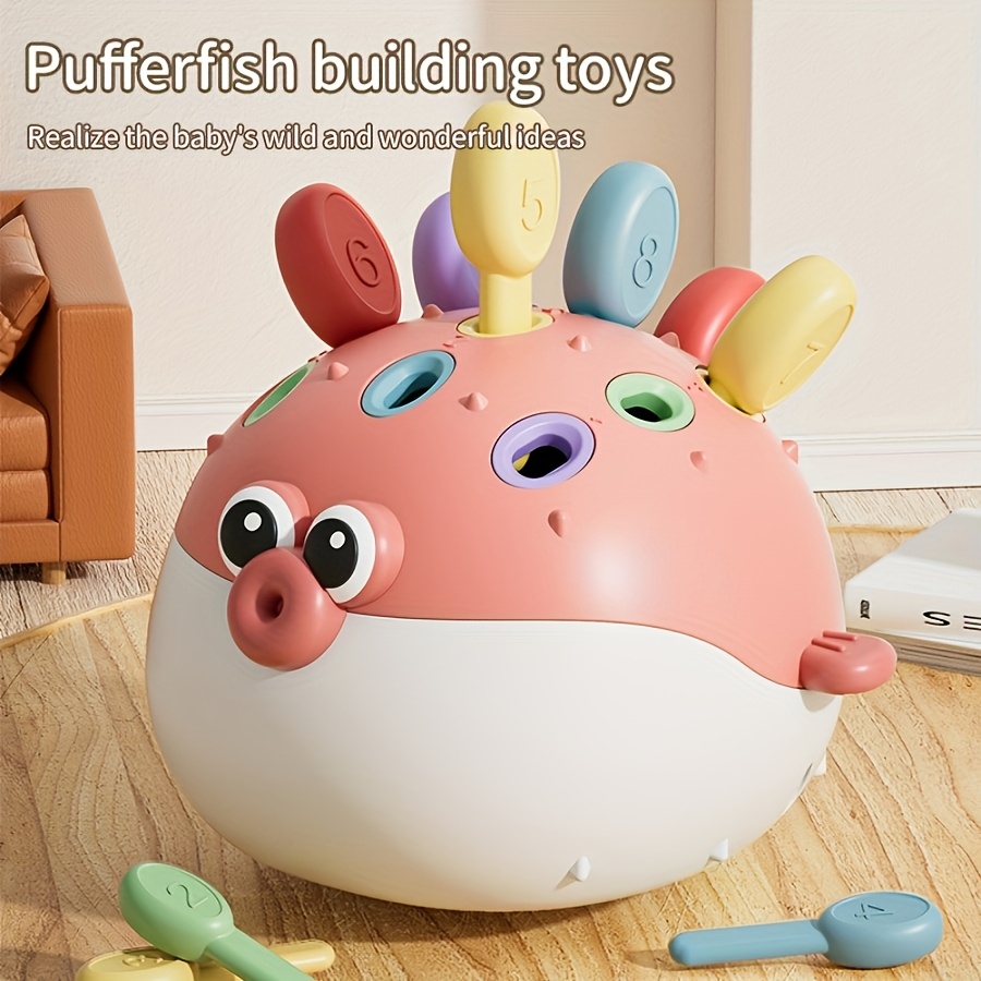 Cute Pufferfish Toy, Sensory Development Playset