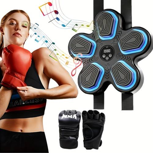 adult boxing machine with gloves wall mounted electronic boxing pads boxing gloves home gym training