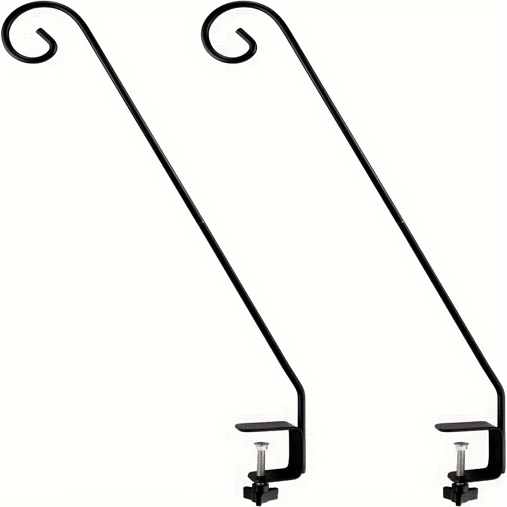 

2 Packs Heavy Duty Deck Rail Pole , Extensible And Adjustable For Hanging Bird Feeder, Plants, Suet Baskets, Wind Chimes, Lanterns