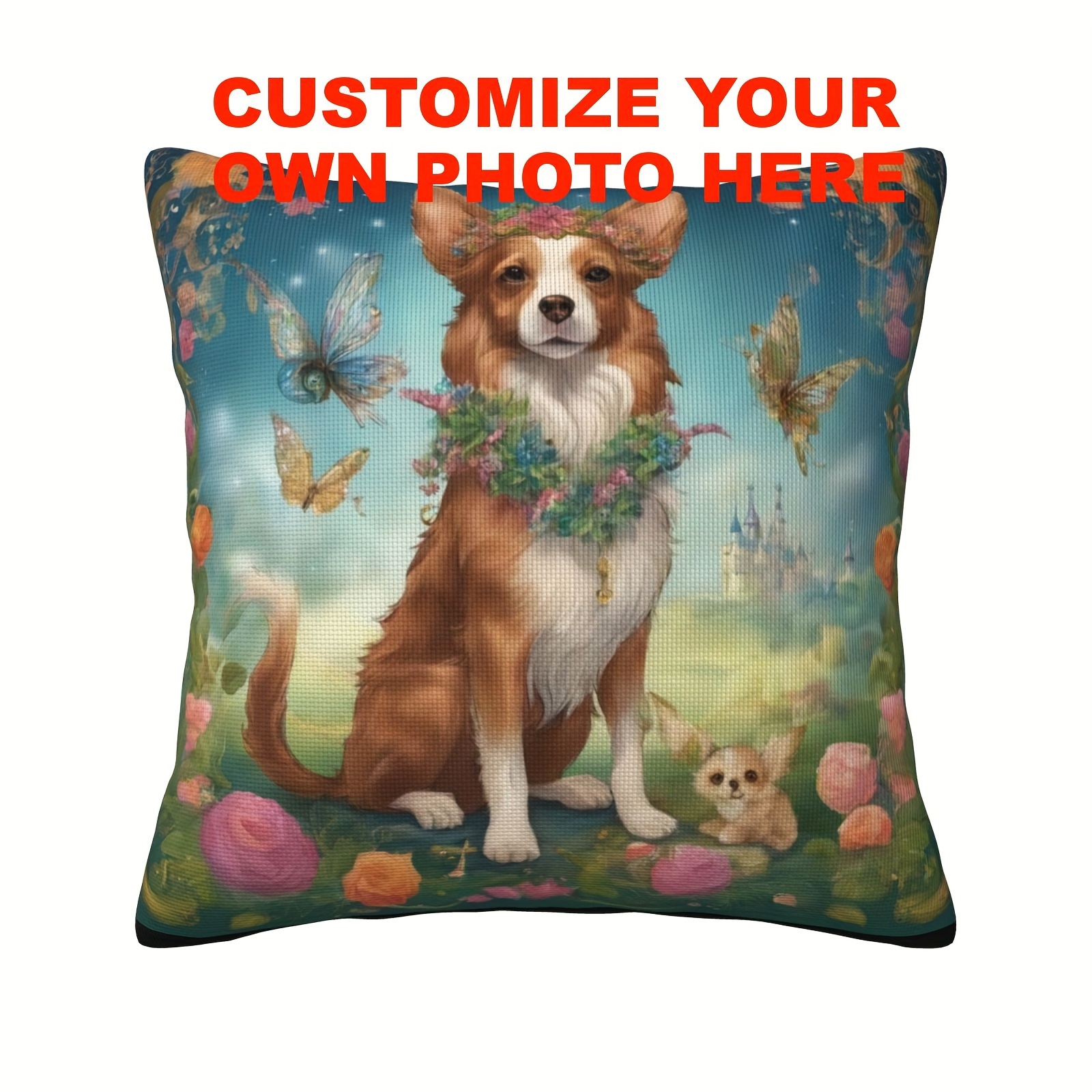 

Photo Pillow - Double-sided, Personalized Couple & Pet Designs - Allergy-friendly Polyester Cushion With Zipper Closure - Perfect Gift For Birthdays, Valentine's Day, Anniversaries