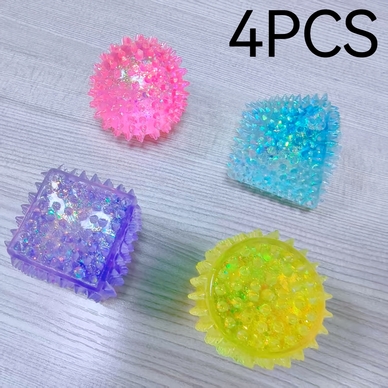 Image of 3d Maltose Geometric Cube Squeeze Ball Toy - Soft Sensory Educational Toy, Suitable For Children Ages 3 And Up, Easter Party Outdoor Game Gift .random Color