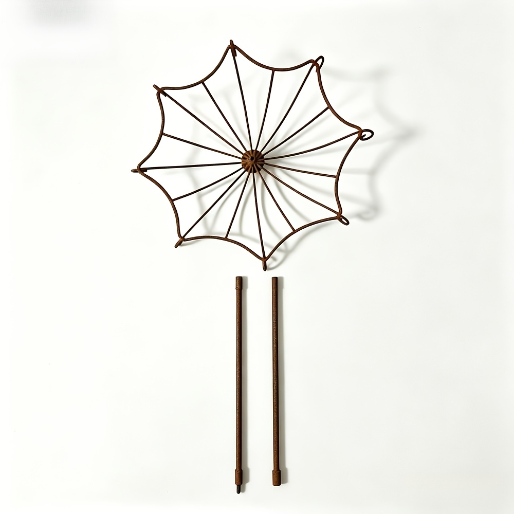 TEMU Supporto a per piante rampicanti a forma di ombrello in metallo vintage, picchetto da giardino antiruggine per rose, edera, clematide,
