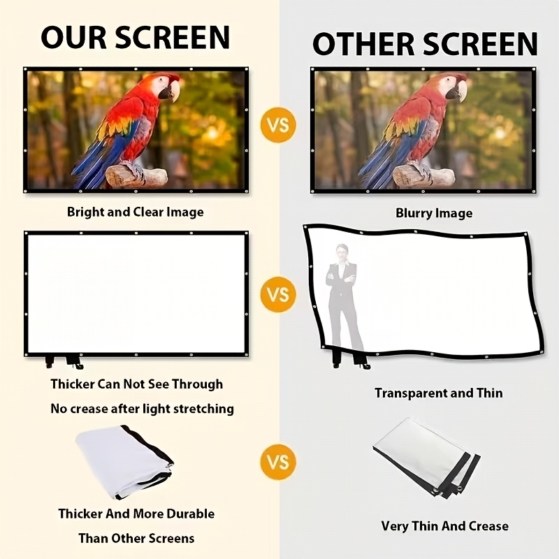 40-Inch Portable Foldable Projector Screen
