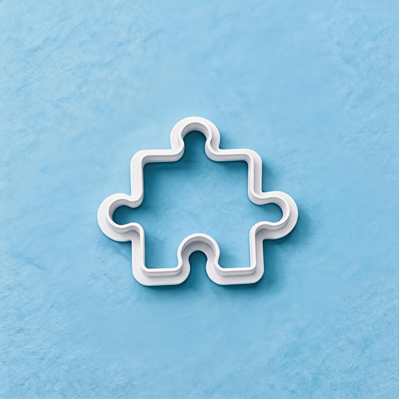 TEMU 1pc Cortador de Arcilla con Forma de Rompecabezas Temático Amor Caliente Estilo INS | Molde de Llavero de Pendientes de Arcilla para Aniversario