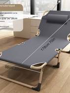 1pc american folding bed single recliner lunch bed comfortable ergonomic folding bed courtyard folding bed with mattress portable courtyard office camping nap multi functional lounge chair lazy artifact