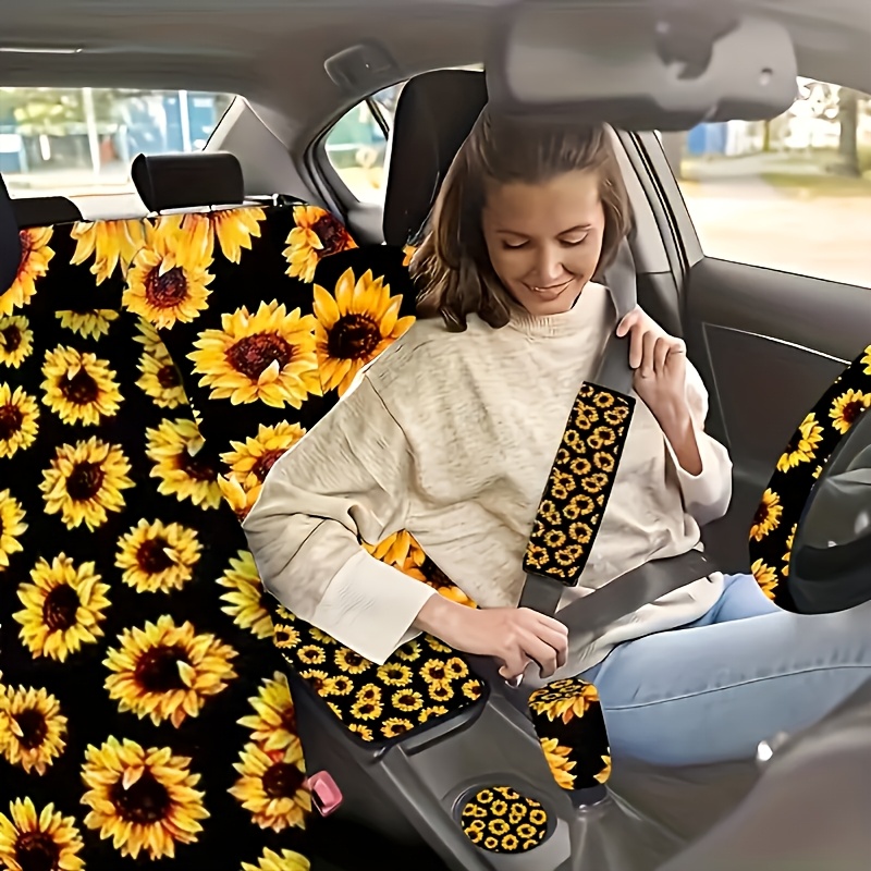 19pcs luxury sunflower pattern car seat cover set Temu Australia