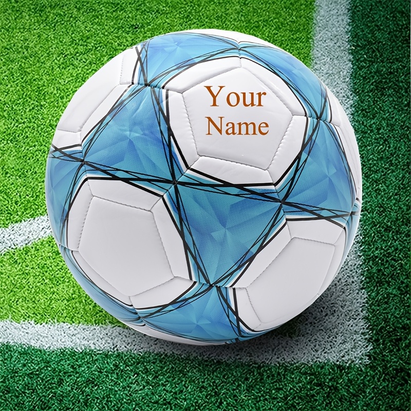 Image of Custom Engraved Size 5 Soccer Ball - Personalized Name & Logo, Ideal For Home Decor, Birthdays, Anniversaries, Christmas, Weddings, Valentine's Day Gifts, Best For Christmas