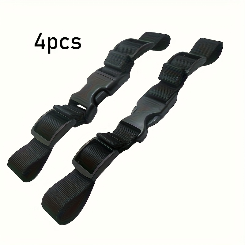 4pcs Adjustable Nylon Backpack Straps With Metal Buckles - Durable Reinforced Stitching For Hiking, Jogging, Travel & Outdoor Activities
