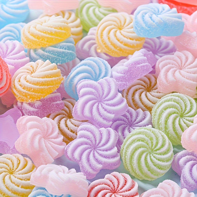 

[customer ] 20pcs Resin Candy Charms - Assorted Shapes For Diy Hair Accessories, Headwear & Valentine's Day Phone Case Decorations