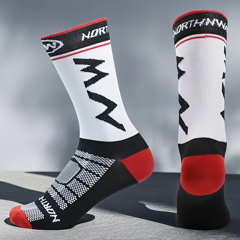 TEMU 5 Paires / Aléatoire 3 Paires / 1 Paire de Chaussettes de Sport Professionnelles pour Hommes, Chaussettes de Compression de Fitness, Chaussettes