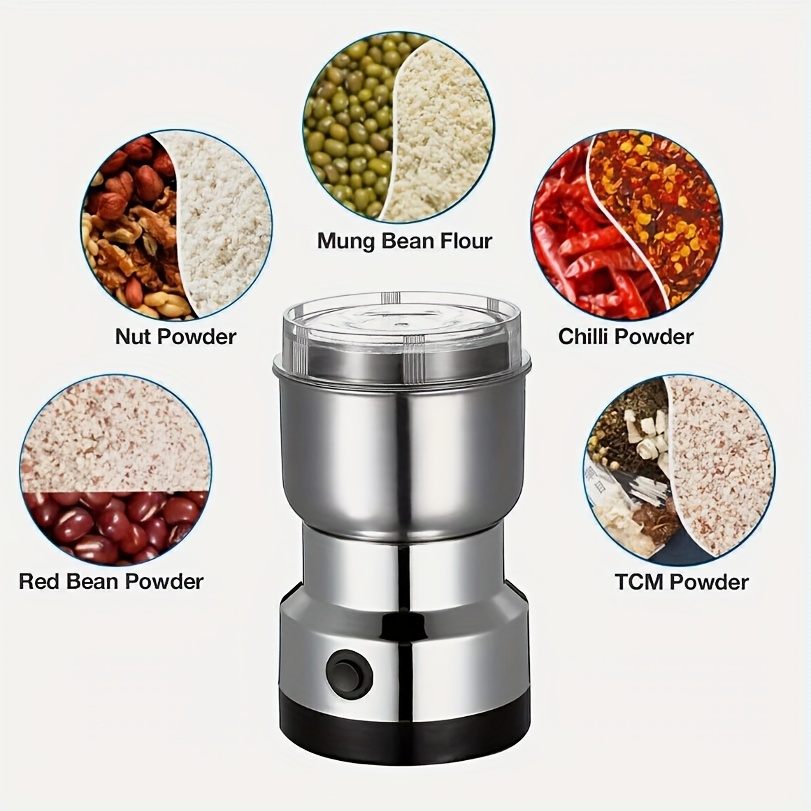 

Multifunctional Steel Spices/ Grains , , Lid, Steel Sharp Blades, Out The Is , Nutritional