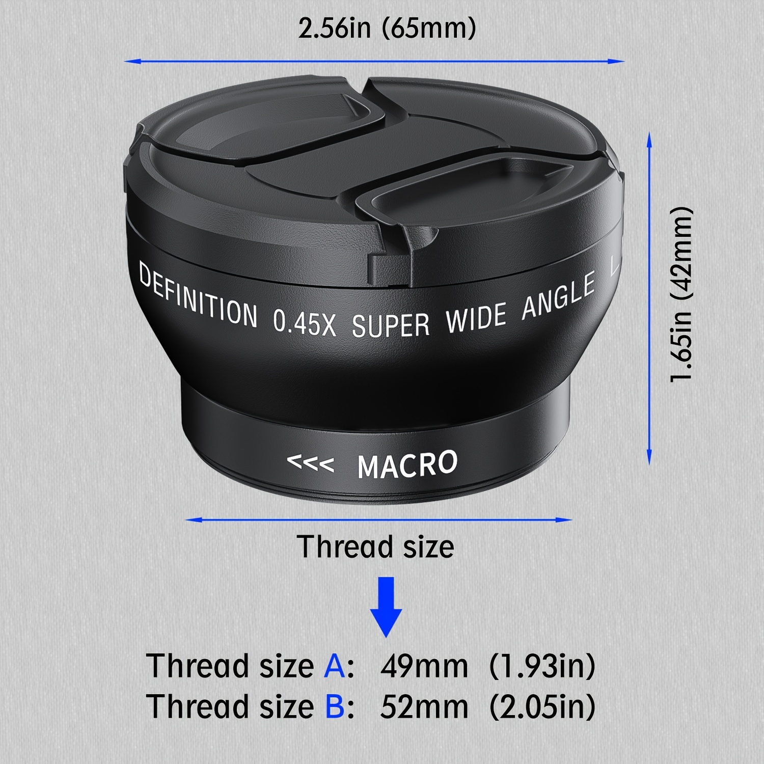 dslr wide angle macro lens 49mm 52mm 45x lens Temu Poland