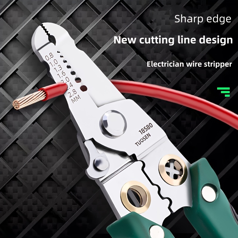 1pc Stainless Steel Multifunctional Electrician Pliers Effortlessly Strip  Wires And Cut Cables, Check Out Today's Deals Now